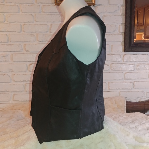 NWT Allstate Leather Vest Medium - Picture 2 of 4